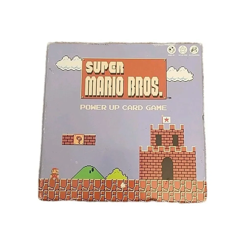 Super Mario Bros Power Up Card Small Box Board Game